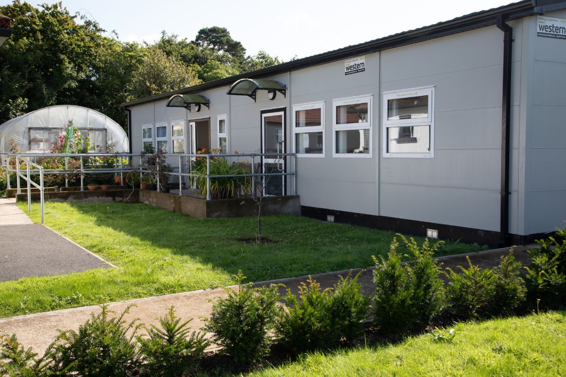 Outside photo of the horticulture classroom