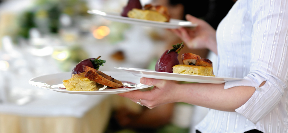 Image of food being carried