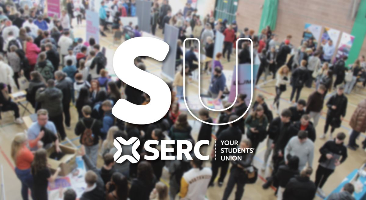 SERC SU Logo on a blurred background