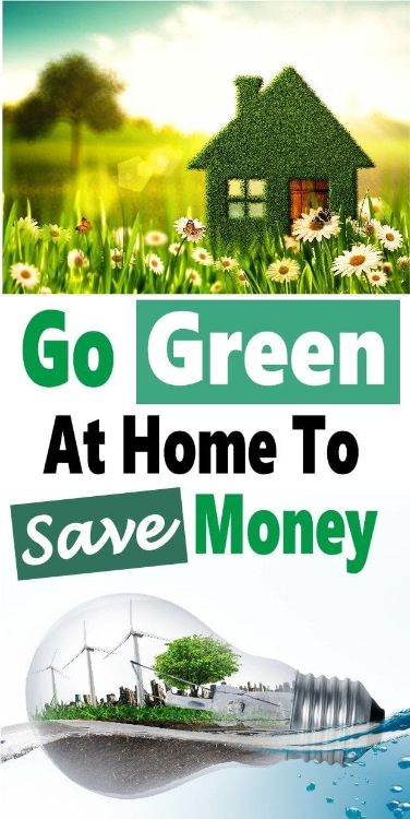 go green at home info graphic