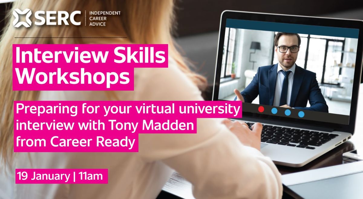 Preparing for your virtual university interview with Tony Madden from Career Ready.