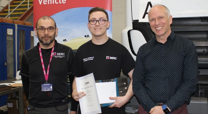 Apprentices proved they were on the right road at SERC’s Intercampus Heavy Vehicle Competition which took place at the College’s Lisburn Campus recently. 