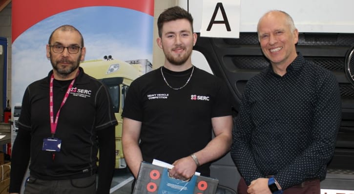 Apprentices proved they were on the right road at SERC’s Intercampus Heavy Vehicle Competition which took place at the College’s Lisburn Campus recently. 