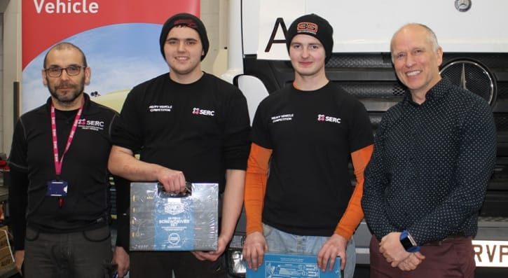 Apprentices proved they were on the right road at SERC’s Intercampus Heavy Vehicle Competition which took place at the College’s Lisburn Campus recently. 