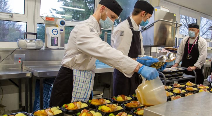 Students Preparing Meals