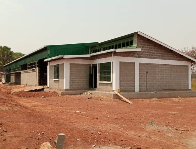 A building at the Gulu vocational training institute