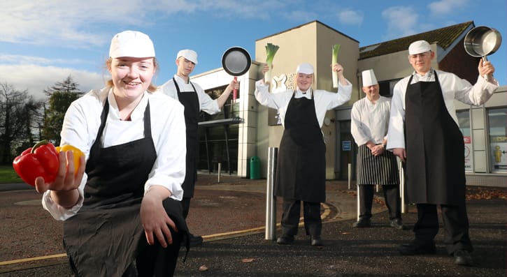 SERC students gained skills and experience of seasonal foods by preparing Christmas meals and festive sweet treats for the local community which were distributed through local Food Banks