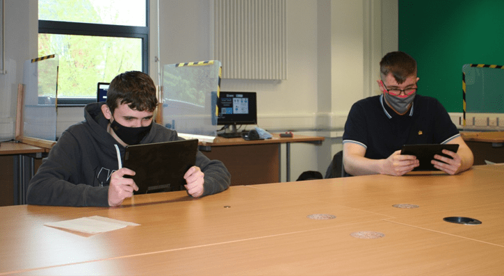 IT students from South Eastern Regional College (SERC) are helping prepare 80 tablets, as part of Lisburn & Castlereagh City Council’s (LCCC) ‘Connecting You’ device scheme. The devices will be distributed to people in the local community who require internet connection during periods of lockdown.