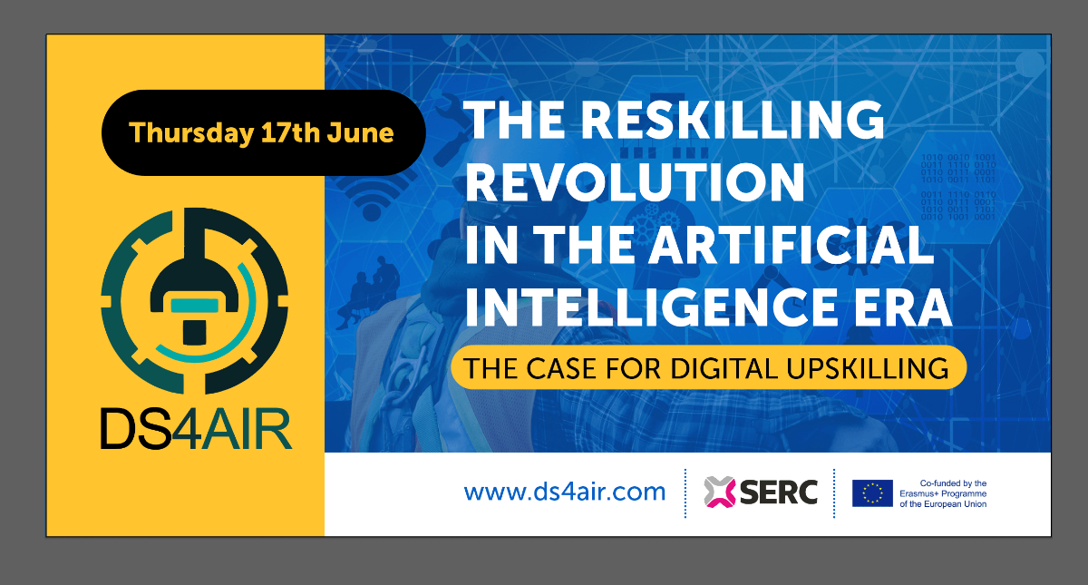 Graphic with details of Reskilling Revolution Conference