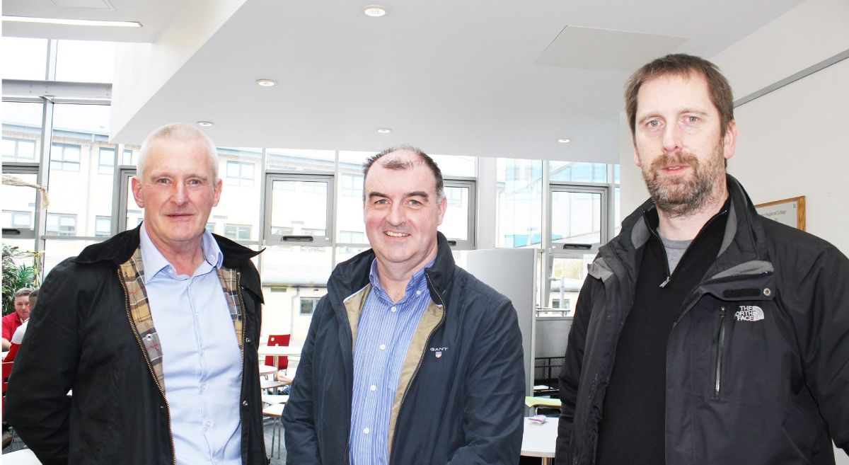 SERC's Robin Hamill with Gregory Young and David Patton Fermanagh & Omagh District Council