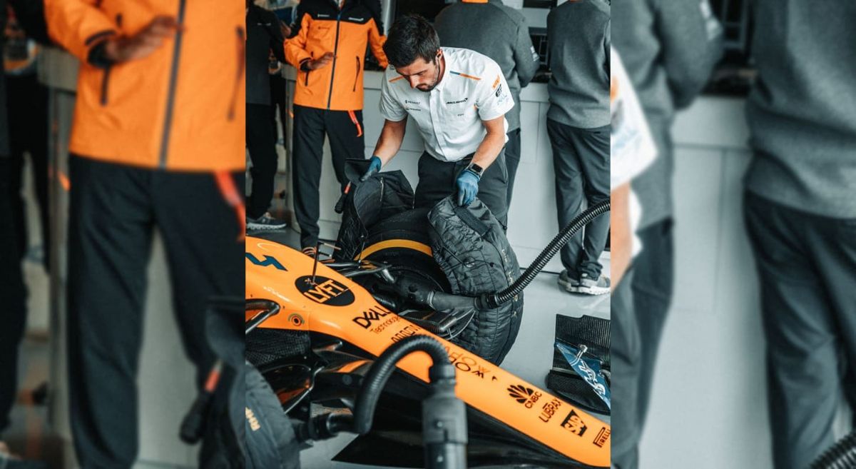 Peter wrapping tyres