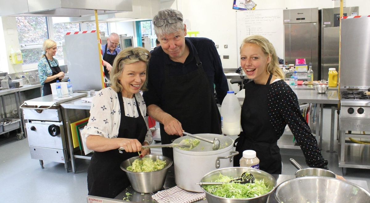 International Visitors Undertake Cooking Challenge in SERC Kitchen