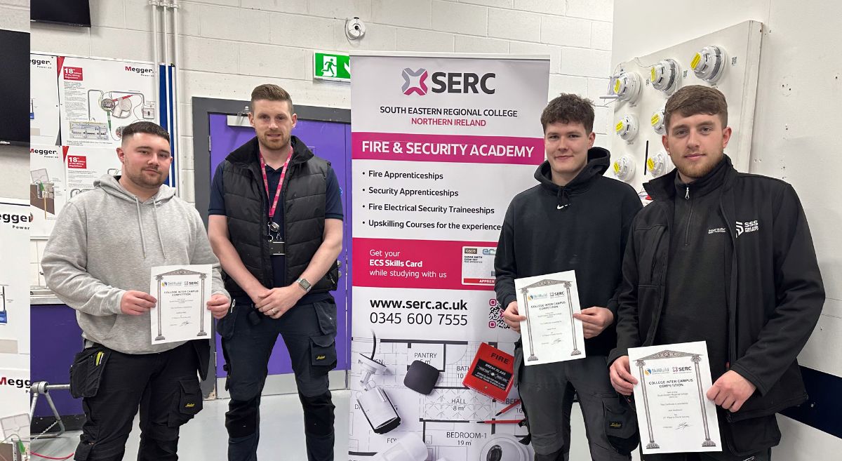 Winning students for Skillbuild Fire & Security