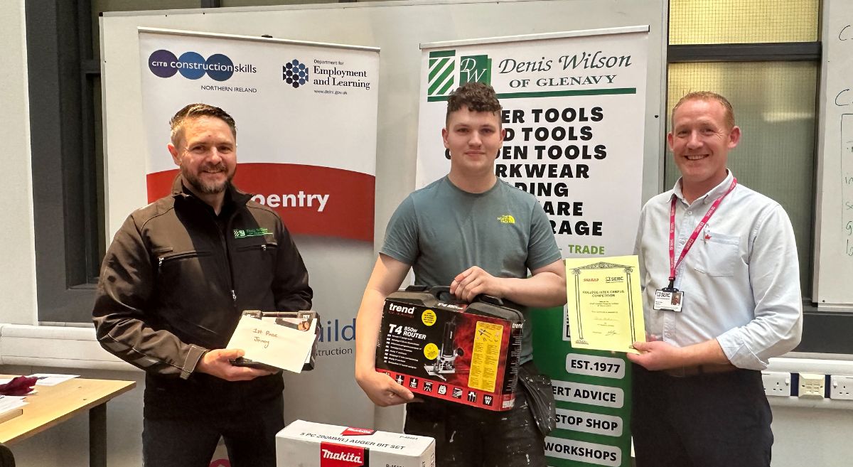 Winning student for Joinery