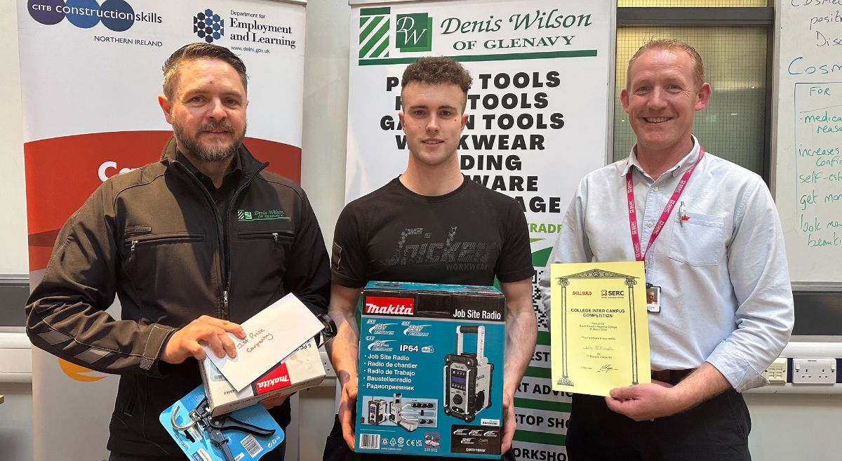 Winning student for Carpentry