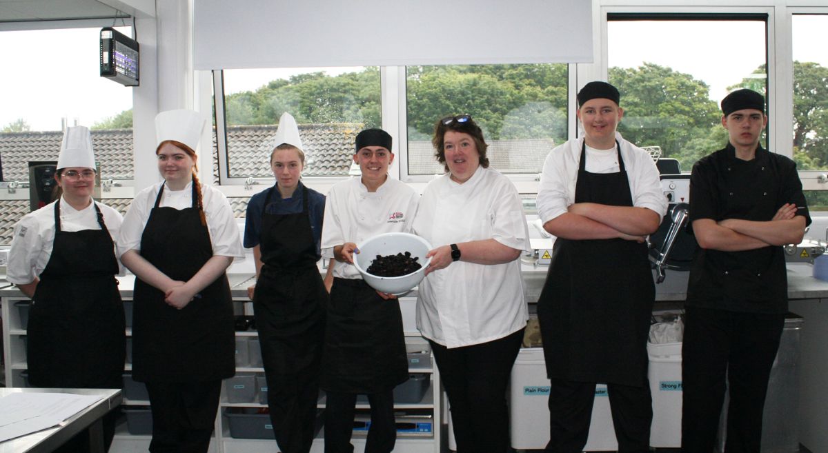 SERC students pictured with Paula McIntyre.