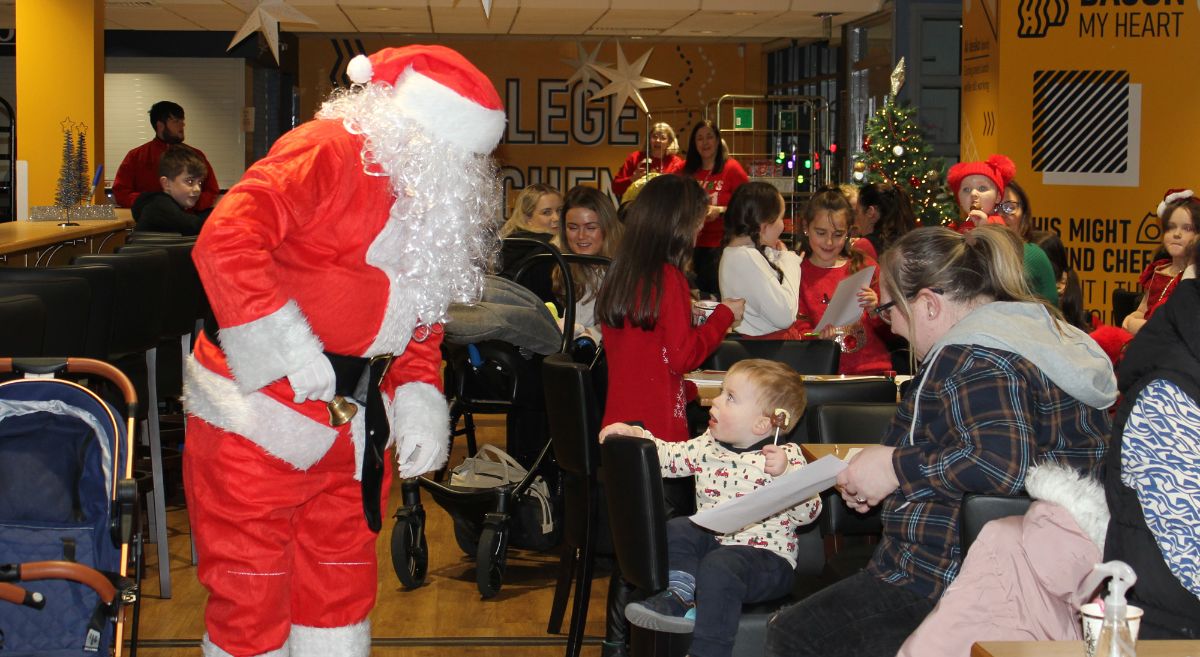 Santa arrives at Downpatrick