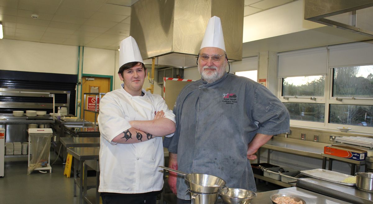 Thomas Disney and Brian Magill prepare for culinary competition in India