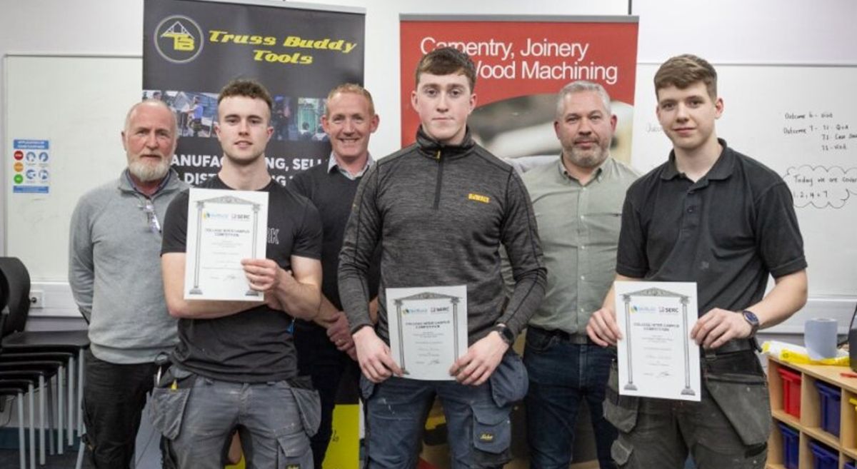 Picture of Skillbuild SERC student winners, teachers and judges