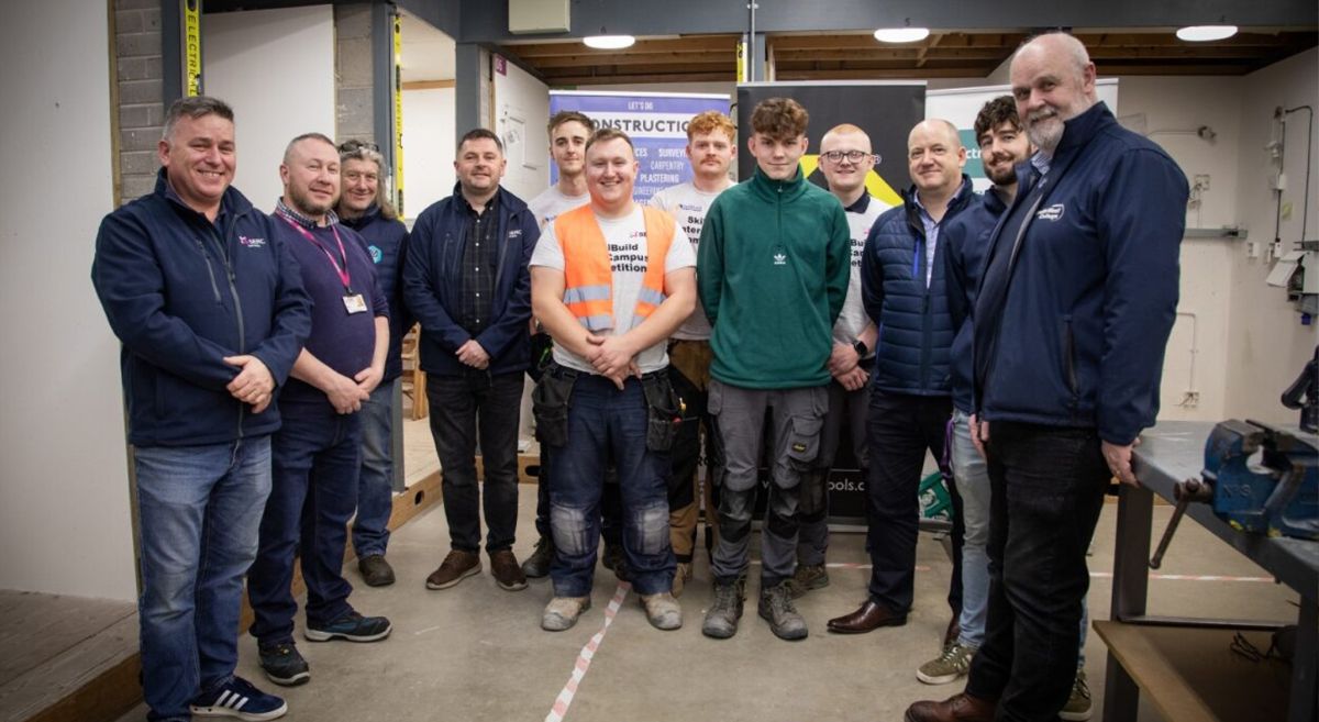 Picture of Skillbuild SERC student winners, teachers and judges