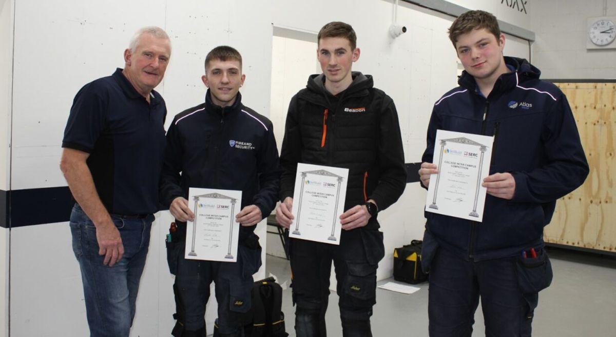 Picture of Skillbuild SERC student winners, teachers and judges