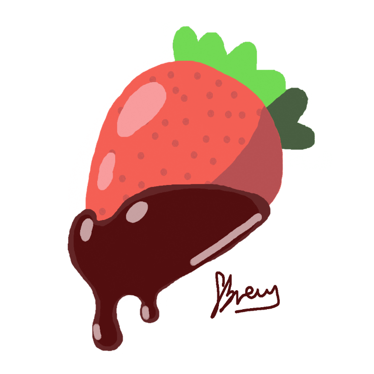 Strawberry Art Pie  Image